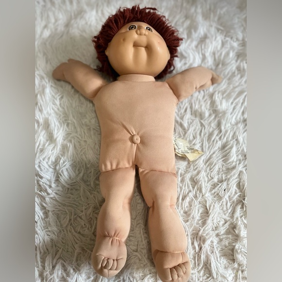 Vintage 1978, 1982 Cabbage Patch Kids Doll Red Brown Hair Boy Brown Eyes - Picture 12 of 16